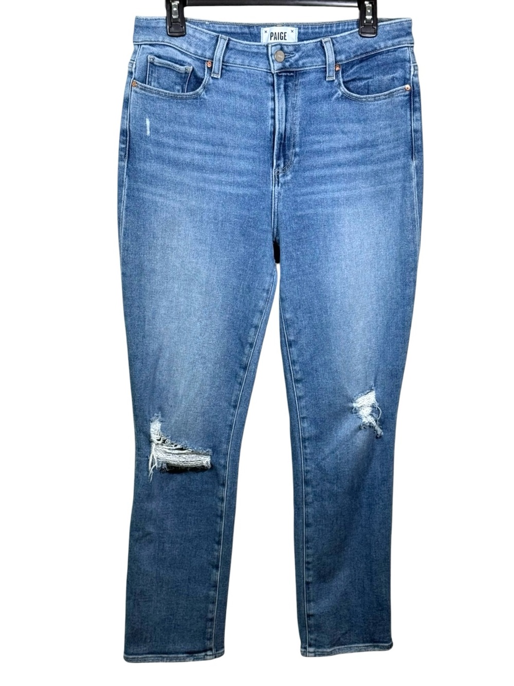 PAIGE High Rise Straight women’s Cindy jeans Speak Easy rinse 31
